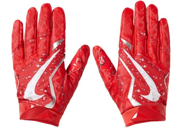 Supreme Nike Vapor Jet 40 Football Gloves Red0