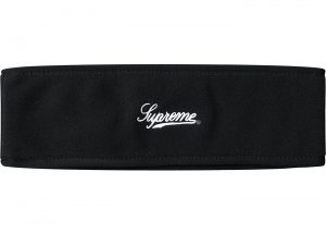 Supreme Polartec Logo Headband Black0