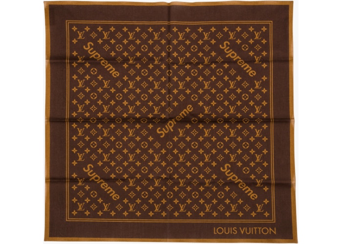 Supreme x Louis Vuitton Monogram Brown Bandana