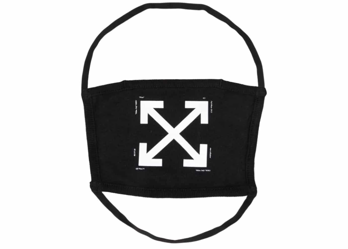 OFF-WHITE ARROWS OVER THE HEAD FACE MASK. BLACK /WHITE.